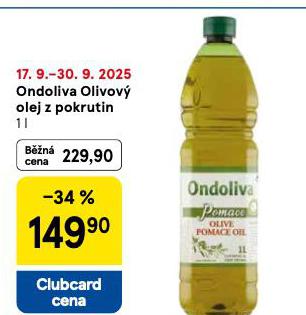 ONDOLIVA OLIVOV OLEJ Z POKRTUIN