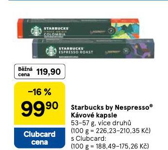 STARBUCKS BY NESPRESSO KVOV KAPSLE