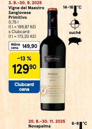 VIGNE DEL MASTERO SANGIOVESE PRIMITIVO
