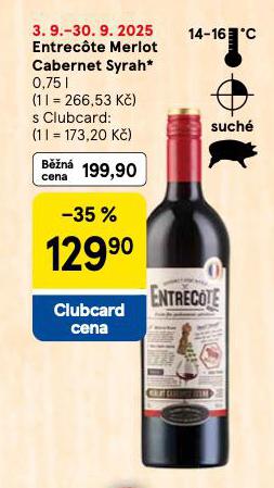 ENTRECOTE MERLOT CABERNET SYRAH