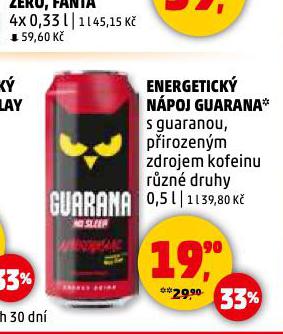 GUARANA ENERGETICK NPOJ