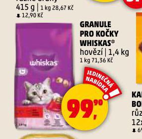 WHISKAS GRANULE PRO KOKY