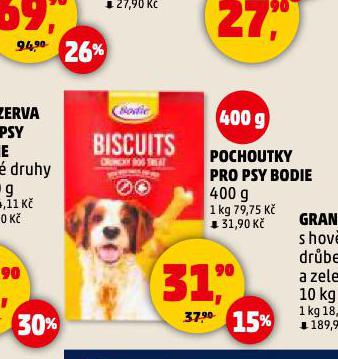 BODIE POCHOUTKY PRO PSY
