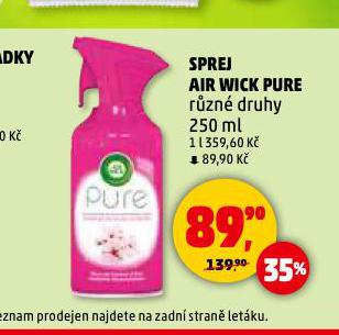 SPREJ AIR WICK PURE