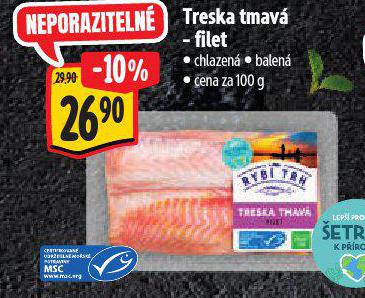 TRESKA TMAV - FILET