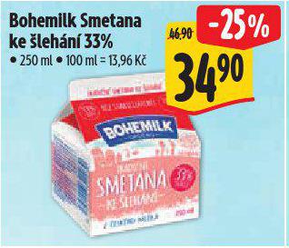 BOHEMILK SMETANA KE LEHN 33%
