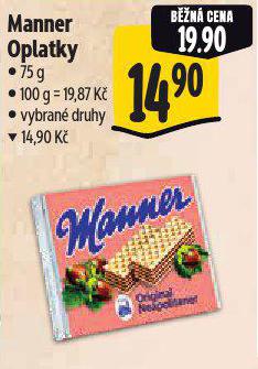 MANNER OPLATKY