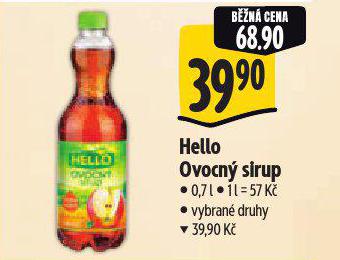 HELLO OVOCN SIRUP