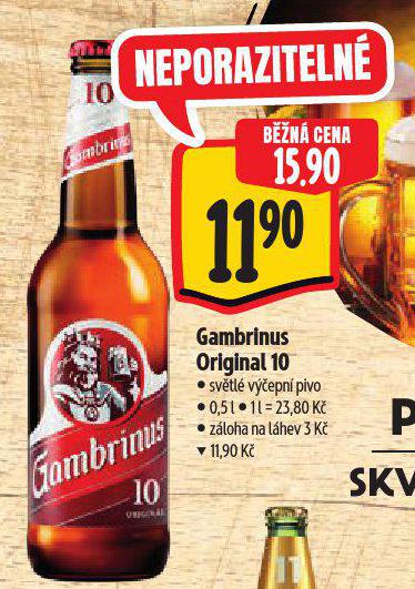 GAMBRINUS 10 ORIGINL
