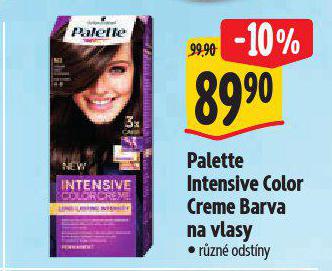 PALETTE INTENSIVE COLOR CREME BARVA NA VLASY