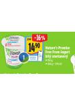 NATURES PROMISE  FREE FROM JOGURT BIL SMETANOV