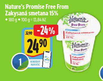 NATURES PROMISE FREE FORM ZAKYSAN SMETANA 15%