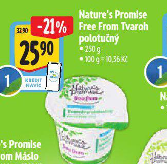 NATURES PROMISE FREE FORM TVAROH POLOTUN