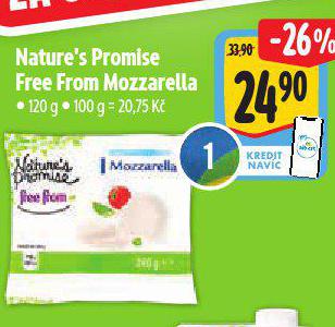 NATURES PROMISE FREE FORM MOZZARELLA