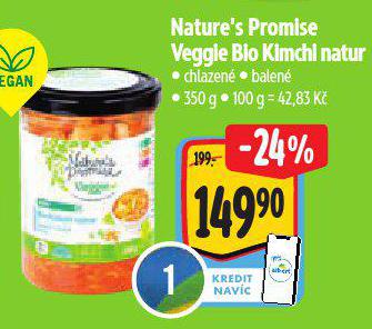 NATURES PROMISE VEGIIE BIO KIMCHI NATUR