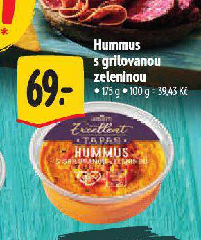 HUMMUS S GRILOVANOU ZELENINOU