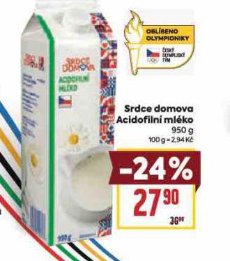 SRDCE DOMOVA ACIDOFILN MLKO