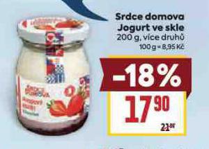 SRDCE DOMOVA JOGURT VE SKLE
