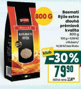 BASMATI RݎE EXTRA DLOUH PRMIOV KVALITA