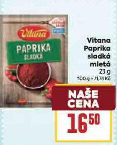 VITANA PAPRIKA SLADK MLET