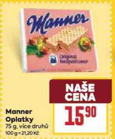 MANNER OPLATKY