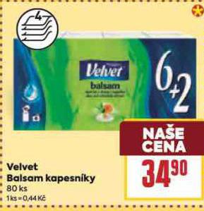 VELVET BALSAM KAPESNKY