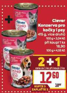 CLEVER KONZERVA PRO KOKY I PSY