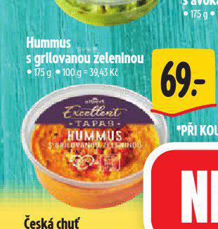 HUMMUS S GRILOVANOU ZELENINOU
