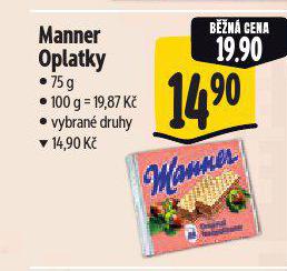 MANNER OPLATKY