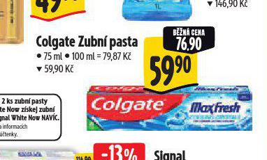 COLGATE ZUBN PASTA