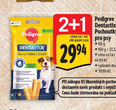 PEDIGREE DENTASTIX POCHOUTKY PRO PSY