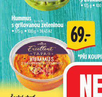 HUMMUS S GRILOVANOU ZELENINOU