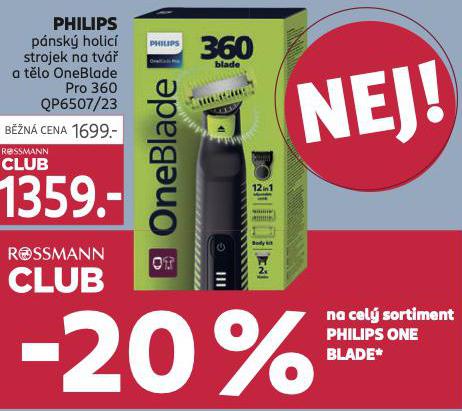PHILIPS PNSK HOLC STROJEK NA TV A TLO ONEBLADE
