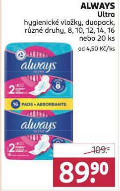 ALWAYS HYGIENICK VLOKY