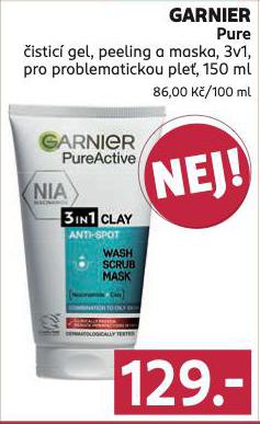 GARNIER MASKA 3V1 PRO PROBLEMATICKOU PLE