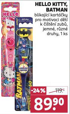 HELLO KITTY BATMAN BLIKAJC KARTKY