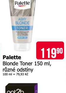 PALETTE BLONDE TONER 