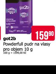 GOT2B POWDERFULL PUDR NA VLASY