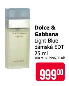 DOLCE A GABBANA LIGHT BLUE DMSK EDT