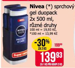 NIVEA SPRCHOV GEL DUOPACK