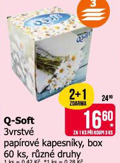 Q-SOFT 3VRSTV PAPROV KAPESNKY