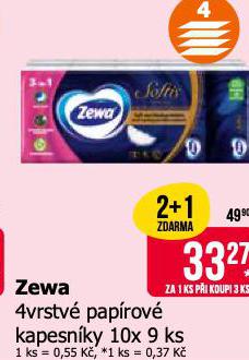 ZEWA 4VRSTV PAPROV KAPESNKY