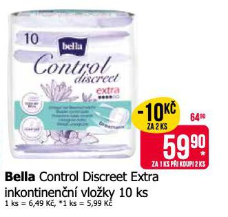 BELLA CONTROL DISCREET EXTRA INKONTINENN VLOKY