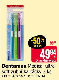 DENTAMAX MEDICAL ULTRA SOFT ZUBN KARTKY