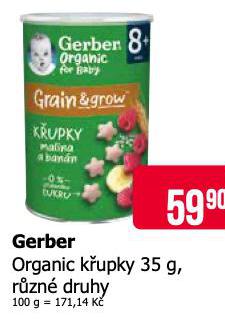 GERBER ORGANIC KUPKY