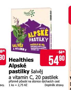 HEALTHIES ALPSK PASTILKY