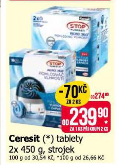 CERESIT TABLETY 2X 450G, STROJEK
