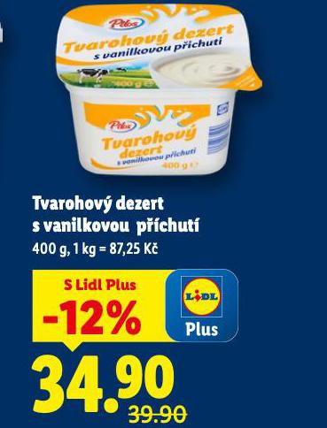 TVAROHOV DEZERT S VANILKOVOU PCHUT