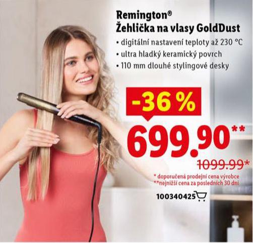 REMINGTON EHLIKA NA VLASY GOLDDUST