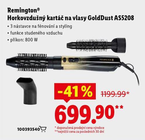 REMINGTON HORKOVZDUN KART NA VLASY GOLDDUST